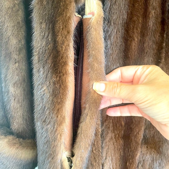Full Length Woman's Custom-Made Mink Coat - Picture 4 of 6
